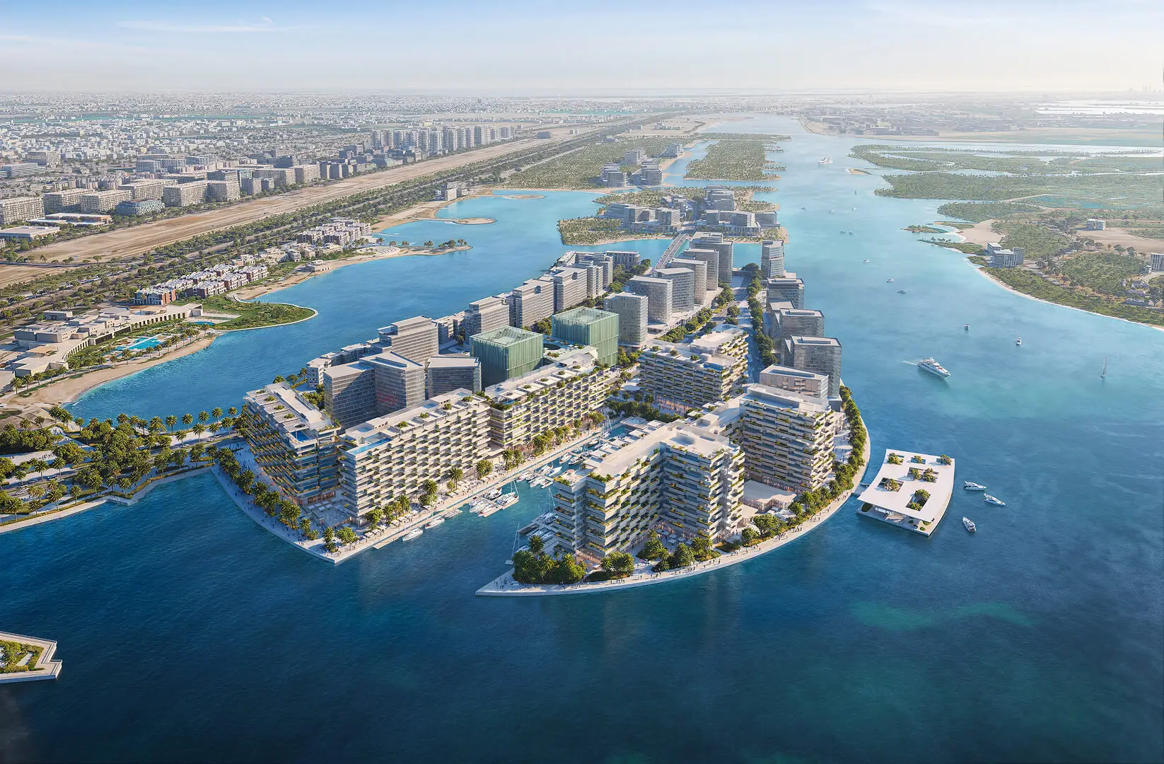 Luluat Marina location at Al Raha Beach Abu Dhabi — near Yas Island and Zayed International Airport