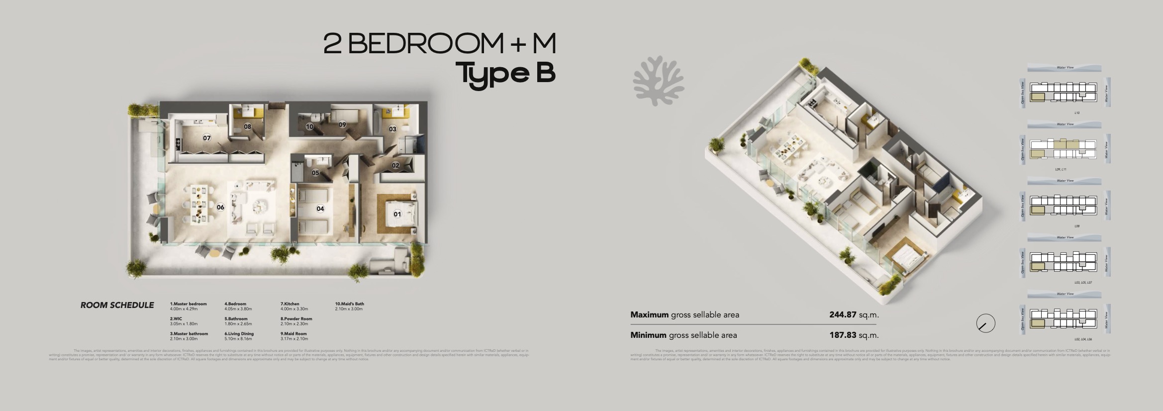 2 Bedroom + M Type B