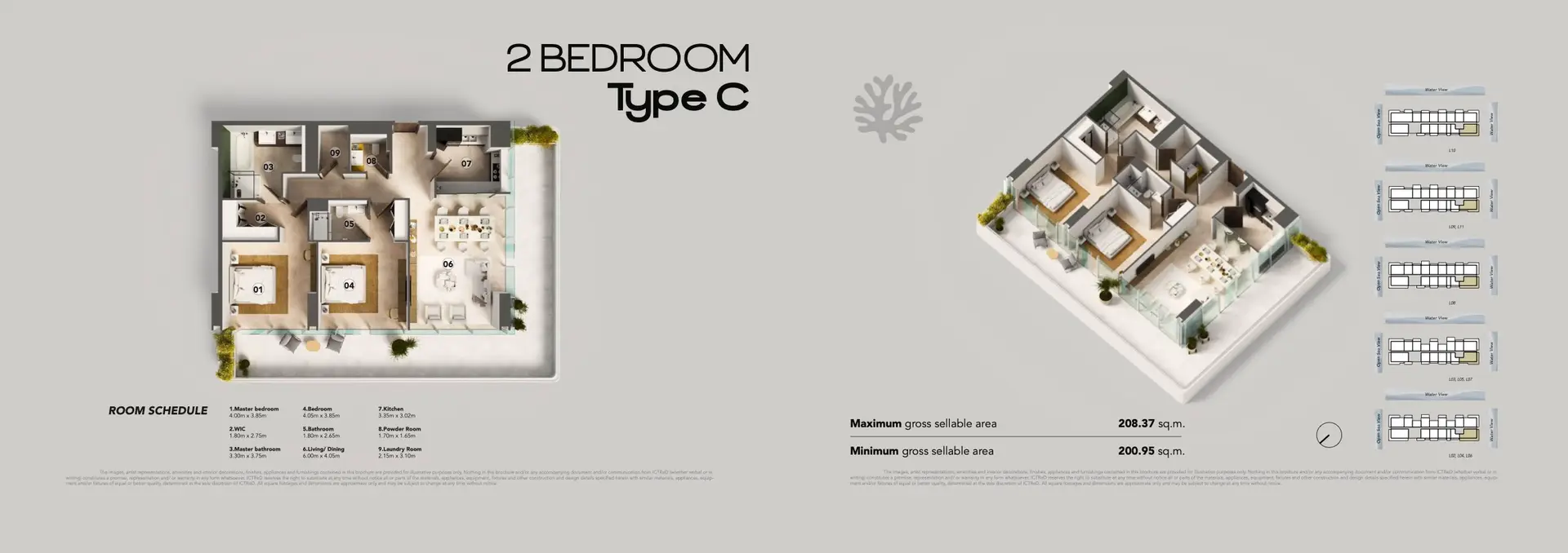 2 Bedroom + M Type C